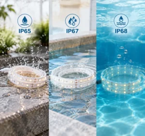 IP 65 IP67 IP68 LED strip waterproof ratings SAM